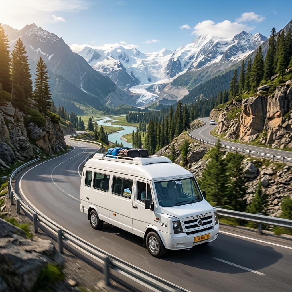 Rent Tempo Traveller from Delhi to Srinagar